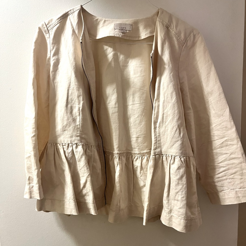 Loft spring peplum jacket